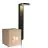 Multipack 3x Nordlux Solar Gartenbeleuchtung Rica Rund Rostfreier Stahl Schwarz 4.5W 400lm - 830 Warmweiß | Bewegungs- und Lichtsensor