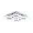 Eglo Deckenleuchte Cabo Rostfreier Stahl Chrom 4x2.8W 4x250lm - 830 Warmweiß | IP20 - Inkl. 4x GU10