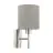 Eglo Wandleuchte Pasteri Stahl Satin-Nickel | IP20 - Geeignet für 1x E27 