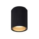 Nordlux Kyklop Deckenleuchte Aluminium und Glas Schwarz | 86mm - IP54 - Geeignet für GU10