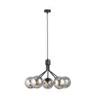 Emibig Pendelleuchte Nova Stahl Schwarz | Geeignet für 5x E14 - Max 10W