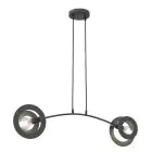 Emibig Pendelleuchte Euforia Stahl Schwarz | Geeignet für 2x E27 - Max 15W