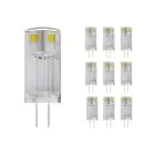 Multipack 10x Noxion Bolt LED Capsule G4 0.9W 100lm - 827 Extra Warmweiß | Ersatz für 10W