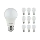 Multipack 10x Noxion Lucent Classic LED E27 Birne Matt 4.9W 480lm - 830 Warmweiß | Ersatz für 40W