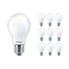 Multipack 10x Philips MASTER Value LED Glühbirne E27 Birne Matt 5.9W 806lm - 927 Extra Warmweiß | Höchste Farbwiedergabe - Dimmbar - Ersatz für 60W