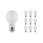 Multipack 10x Noxion Lucent Classic LED E27 Birne Matt 4.9W 480lm - 840 Kaltweiß | Ersatz für 40W