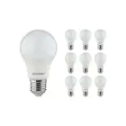 Multipack 10x Noxion Lucent Classic LED E27 Birne Matt 8.5W 806lm - 830 Warmweiß | Ersatz für 60W