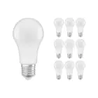 Multipack 10x Ledvance Classic LED E27 Birne Matt 8.5W 806lm - 840 Kaltweiß | Ersatz für 60W