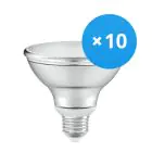 Multipack 10x Ledvance Led-Spot E27 PAR30 10W 633lm 36D - 927 Extra Warmweiß | Höchste Farbwiedergabe - Dimmbar - Ersatz Für 75W