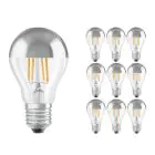 Multipack 10x Ledvance  Classic LED E27 Birne Fadenlampe Spiegel 6.5W 650lm - 827 Extra Warmweiß | Ersatz Für 50W