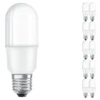 Multipack 10x Ledvance LED Classic Stick LED E27 Matt 8W 806lm - 827 Extra Warmweiß | Ersatz für 60W