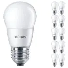 Multipack 10x Philips Corepro LED Lustre E27 Kugel Matt 7W 806lm - 827 Extra Warmweiß | Ersatz für 60W