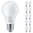Multipack 10x Philips Corepro LED Glühbirne E27 Birne Matt 7W 806lm - 827 Extra Warmweiß | Ersatz für 60W