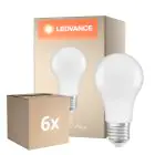 Multipack 6x Ledvance Classic LED E27 Birne Matt 8.8W 806lm - 827 Extra Warmweiß | Dimmbar - Ersatz für 60W