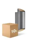 Multipack 10x Nordlux Nico Wandleuchte Aluminium Anthrazit Up & Down | IP54 - Geeignet für 2x GU10