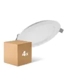 Multipack 4x Ledvance LED Downlight Comfort DN105 6W 420lm 120D - 830 Warmweiß | 118mm 