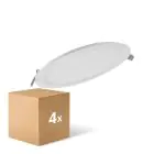 Multipack 4x Ledvance LED Downlight Slim Rund DN210 18W 1530lm 120D - 840 Kaltweiß | 225mm