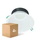 Multipack 4x Philips LED Downlight Coreline DN142B Aluminium Weiß 19.2W 2300lm 60D - 830 Warmweiß | Ausschnitt 200mm - IP20 - Weiß Reflektor