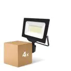 Multipack 4x Noxion LED-Scheinwerfer Beamy G3 50W 5500lm 110D - 840 Kaltweiß | IP44 - Bewegungs- und Lichtsensor - Symmetrisch