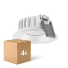 Multipack 4x Ledvance LED-Spot Air Fix Aluminium Weiß 6W 570lm 36D - 940 Kaltweiß | Ausschnitt 68mm - IP65 - Höchste Farbwiedergabe - Dimmbar