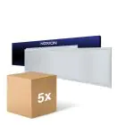 Multipack 5x Noxion LED Panel Ecowhite V4.0 28W 3400lm - 840 Kaltweiß | 120x30cm - UGR 
