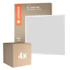 Multipack 4x Ledvance LED Panel Kompakt Aluminium Weiß 33W 3630lm - 840 Kaltweiß | 60x60cm - UGR < 19