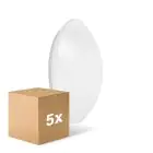 Multipack 5x Ledvance Surface rund 400 24W 830 1920lm Weiß IP44 | inkl. Sensor - Warmweiß - Ersatz für 2x26W