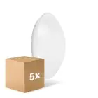 Multipack 5x Ledvance Surface rund 400 24W 840 1920lm Weiß IP44 | Kaltweiß