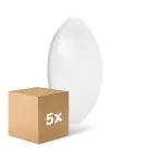 Multipack 5x Ledvance Surface rund 400 24W 830 1920lm Weiß IP44 | Warmweiß