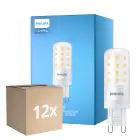 Multipack 12x Philips CorePro LED Capsule G9 Matt 4W 480lm - 827 Extra Warmweiß | Dimmbar - Ersatz Für 40W