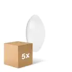 Multipack 5x Ledvance Surface rund 250 13W 840 960lm Weiß IP44 | Kaltweiß