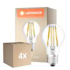 Multipack 4x Ledvance Classic LED E27 Birne Fadenlampe Klar 11W 1521lm - 827 Extra Warmweiß | Dimmbar - Ersatz für 100W