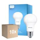 Multipack 10x Philips Corepro LED Glühbirne E27 Birne Matt 10.5W 1055lm - 930 Warmweiß | Höchste Farbwiedergabe - Ersatz für 75W
