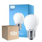 Multipack 10x Philips Corepro LED Lustre E27 Kugel Matt 6.5W 806lm - 827 Extra Warmweiß | Ersatz für 60W