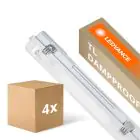 Multipack 4x Ledvance LED Feuchtraumleuchte Feuchtigkeitsdicht Gehäuse Performance | Geeignet Für  1x120cm LED Röhre