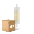 Multipack 5x Ledvance LED Line R7s 118mm  18.5W 2452lm - 827 Extra Warmweiß | Ersatz für 150W