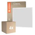 Multipack 4x Ledvance LED Panel Kompakt Aluminium Weiß 33W 3630lm - 830 Warmweiß | 60x60cm