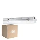 Multipack 4x Ledvance LED Feuchtigkeitsdicht Gehäuse MT Gen 3 IP65 | Geeignet für 2x150cm LED Röhre