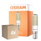 Multipack 4x Osram Special T Slim LED B15d Klar 6.5W 806lm - 827 Extra Warmweiß | Ersatz Für 60W