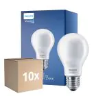 Multipack 10x Philips Classic LED Glühbirne E27 Birne Matt 4.5W 470lm - 827 Extra Warmweiß | Ersatz für 40W