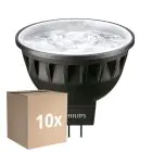 Multipack 10x Philips Master LED Spot GU5.3 MR16 6.7W 460lm 24D - 940 Kaltweiß | Höchste Farbwiedergabe - Dimmbar - Ersatz für 35W