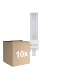 Multipack 10x Ledvance DULUX-D LED 5W - 830 Warmweiß | 2-Pins - Ersatz Für 10W