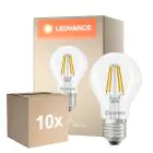 Multipack 10x Ledvance Classic LED E27 Birne Fadenlampe Klar 3.4W 470lm - 827 Extra Warmweiß | Ersatz Für 40W