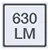 Helligkeits-Logo auf der Verpackung einer LED